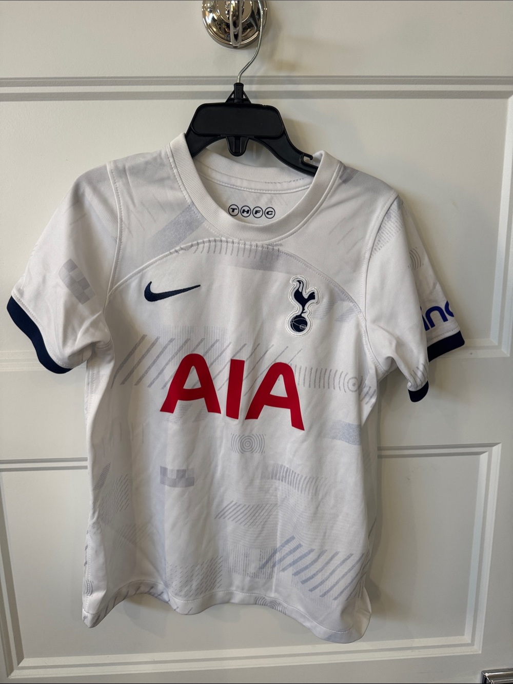 Tottenham Hotspur Kids White Jersey and shorts with Navy & Red Details